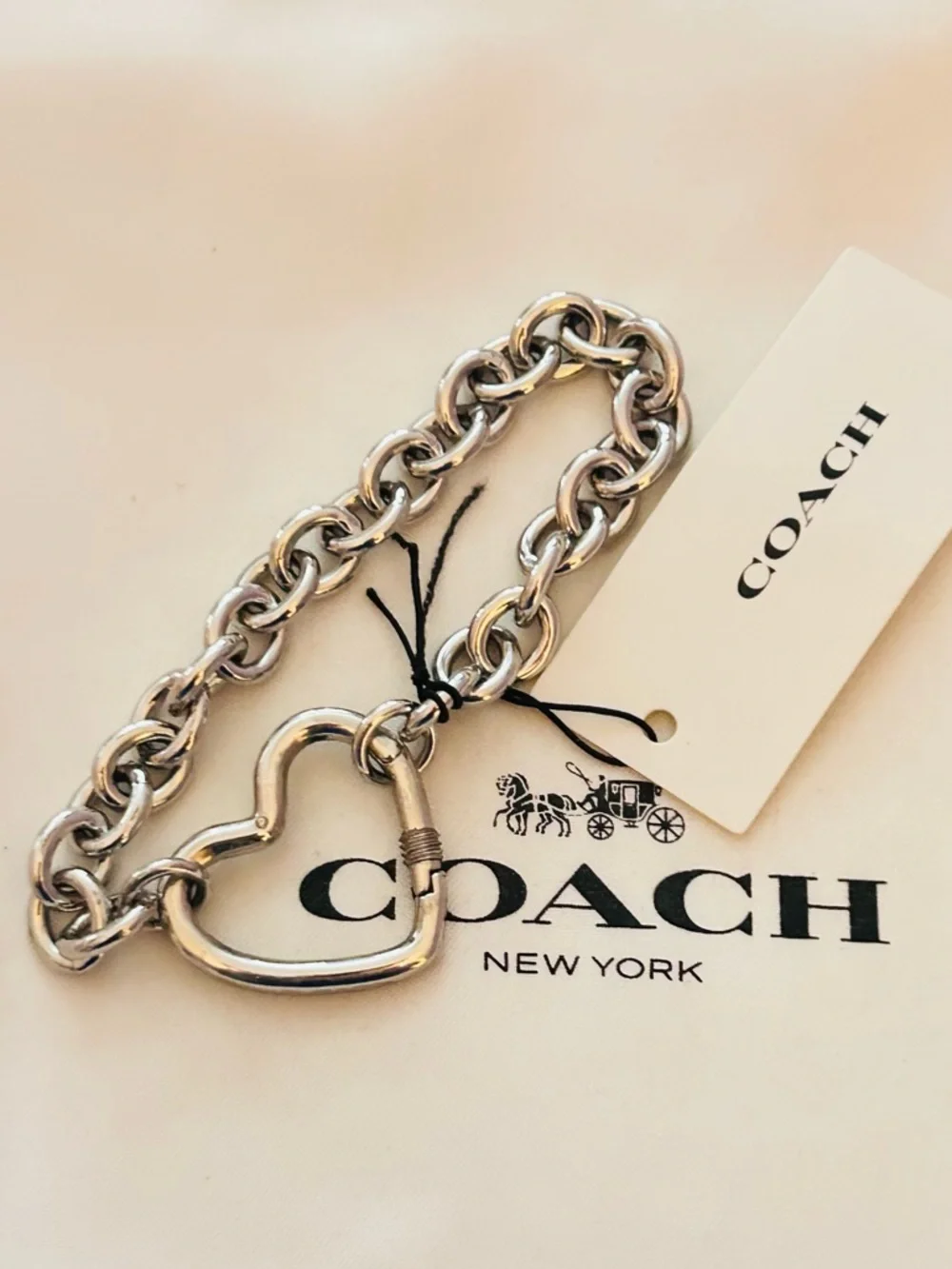 Coach Heart Charm Bracelet - Picture 7 of 14